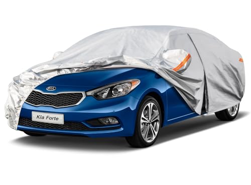 6 Layers Car Cover Custom Fit for Kia Forte (LM-Silver / 50. Custom Fit Kia Forte)