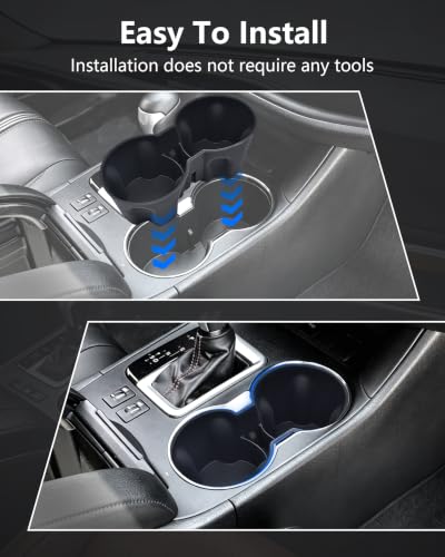 Cup Holder Inserts for Toyota Highlander 2014 (For Toyota highlander 2014-2019)