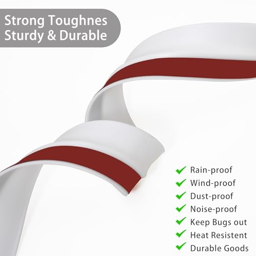 Garage Door Top and Sides Seal Strip (32.8 FT / White)