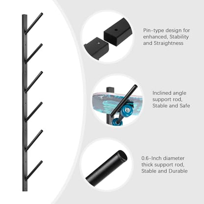 Skateboard Rack Wall Mount (black)