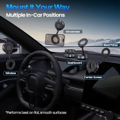 Magnetic Phone Holder for Car (Space Grey)