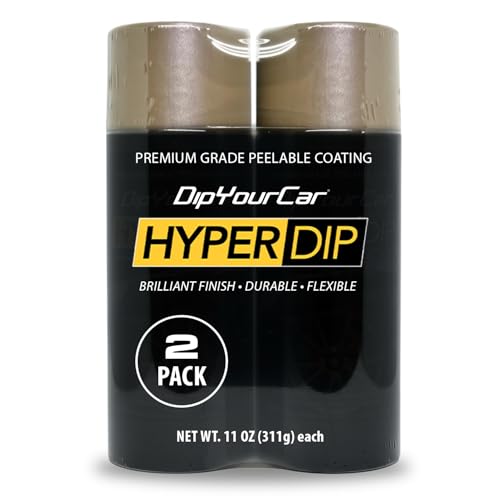 HyperDip Peelable Car Paint (11 Ounce (Pack of 2) / Bronze Gold)