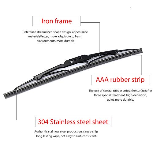 20935081 Rear Windshield Wiper Arm Blade Set (16"+13"（Top Lock）)