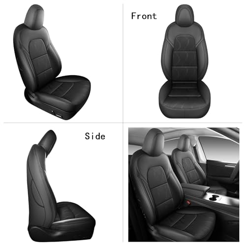 Tesla Model Y Seat Cover Full Set (Black)