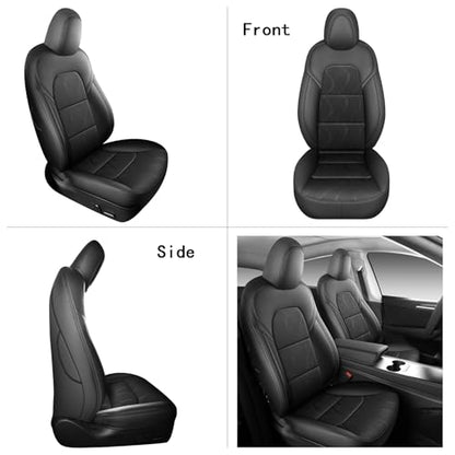 Tesla Model Y Seat Cover Full Set (Black)