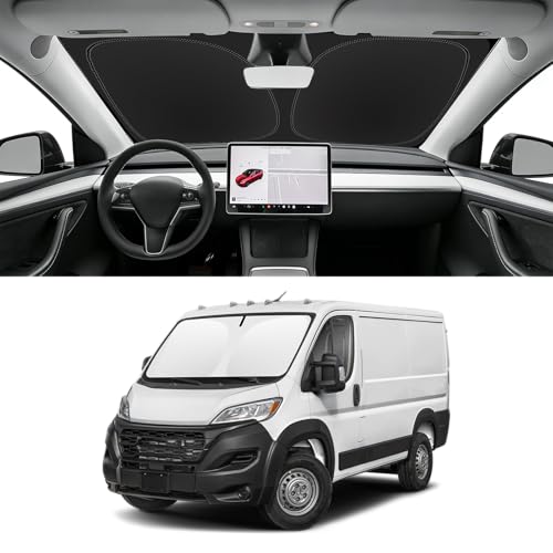Custom Fit Windshield Sun Shade for 2014 (for 2014-2026 RAM ProMaster)
