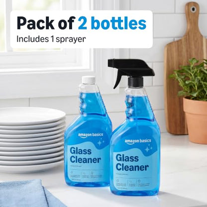 Glass Cleaner (Pack of 2 with 1 Sprayer)