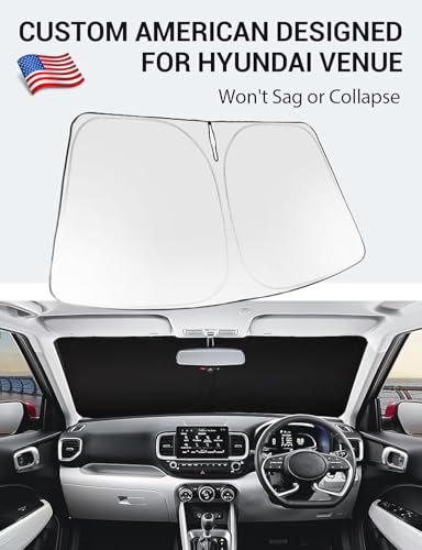 Custom Fit Car Windshield Sun Shade for 2020 (Hyundai Venue 2020-2025 2026)