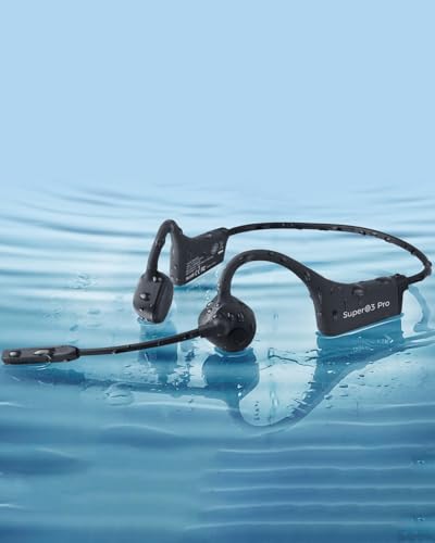 Bluetooth Headphones with Mic Open Ear Headphones Bluetooth 5.2 Headset with Dual CVC8.0 and ENC Noise (Black Q3pro)