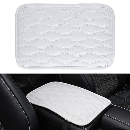 Auto Center Console Pad (white-line)