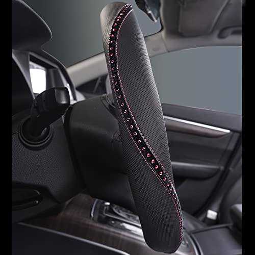 Bling Diamond Leather Steering Wheel Cover (Hot Pink Diamond 1PCS)