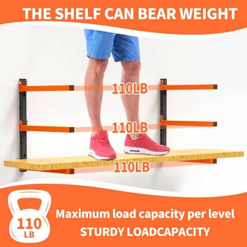 Heavy Duty Wall Mounted Lumber Storage Rack (4pack)