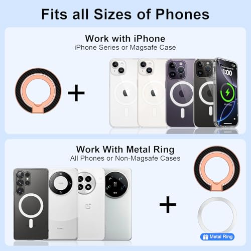 Magnetic Phone Ring Holder (rose-gold)