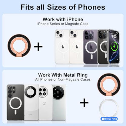 Magnetic Phone Ring Holder (rose-gold)