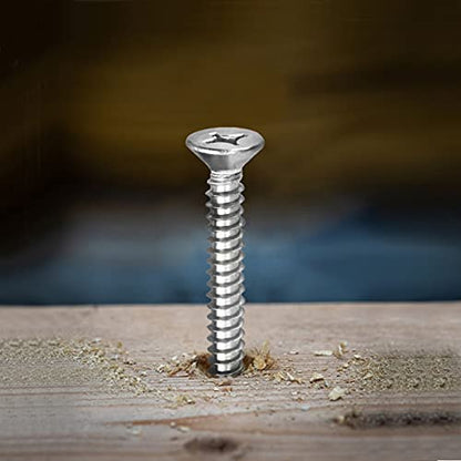 4 x 1 2" Wood Screw 100Pcs 18 (#4 x 1/2")