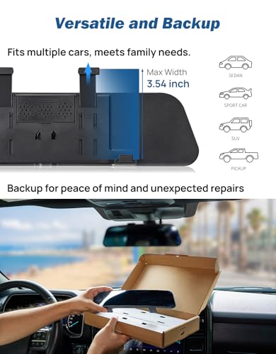 Rearview Mirror (Blue 2 PCS)