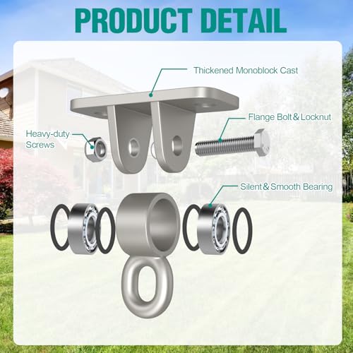 Heavy Duty Swing Hangers with Bearing (Sliver / 8 Packs)
