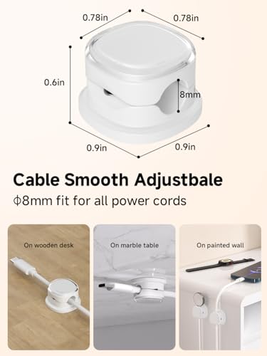 Magnetic Cable Clips (9-PCS White)