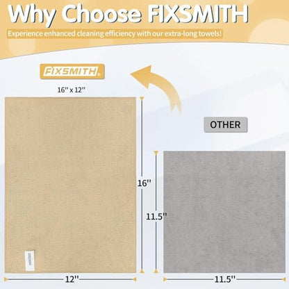 Beige Microfiber Cleaning Cloth (12pk / Beige)