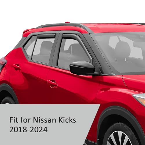 in Channel Extra Durable Rain Guards for Nissan Kicks 2018 (For Kicks 18-24)