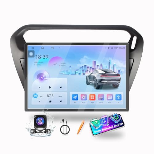 for Peugeot 301 2013 (Octa Core-4G-64G-Matte Black)