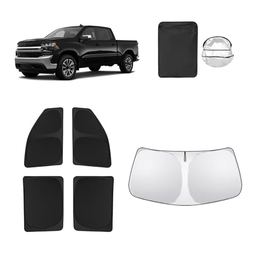 5pcs Car Window Shades for Chevrolet Silverado 2500 Crew cab 2020 (for Silverado 2500 4WD LTZ 2020-2026)