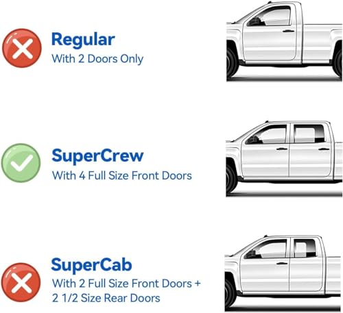 Window Visors Rain Guards for 2015 (2015-2026 f150 SuperCrew)