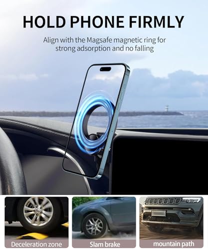 Car Phone Holder for Mercedes (for 20-22 GLC & 19-21 C-Class(10.25-Inch only))