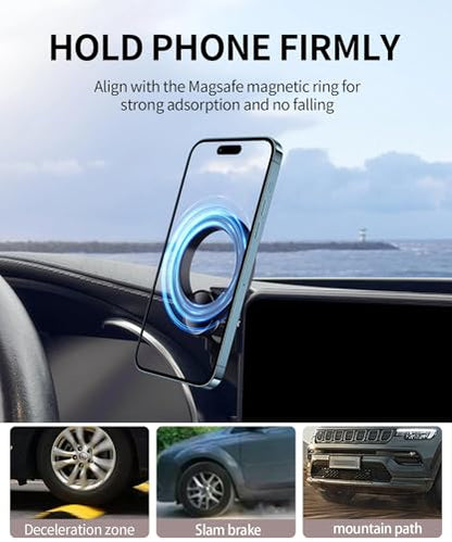 Car Phone Holder for Mercedes (for 20-22 GLC & 19-21 C-Class(10.25-Inch only))