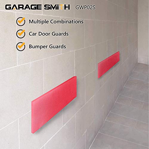 GWP02S Garage Wall Protector Car Door Protectors (Red)
