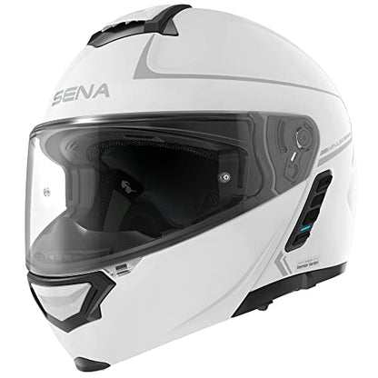 Impulse DOT Flip Up Modular Bluetooth Helmet w (Gloss White / Small)