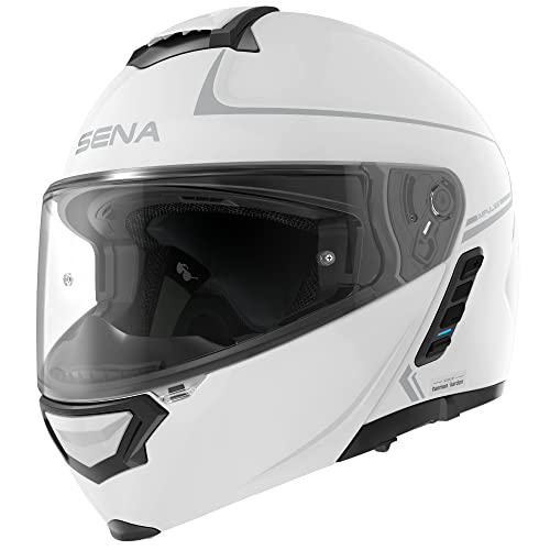 Impulse DOT Flip Up Modular Bluetooth Helmet w (Gloss White / Small)