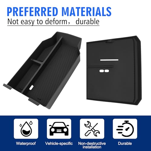 Center Console Organizer & Wireless Charging Protective Mat for BMW X3 2PCS (for BMW X3 2PCS)