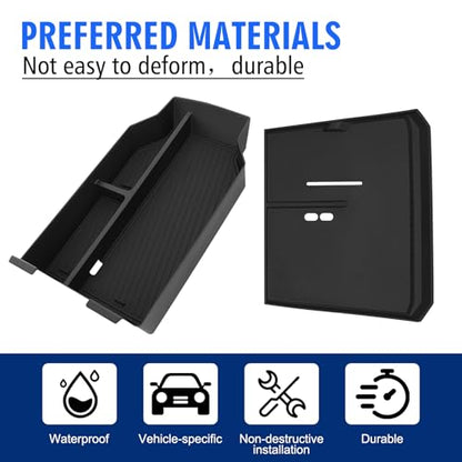 Center Console Organizer & Wireless Charging Protective Mat for BMW X3 2PCS (for BMW X3 2PCS)