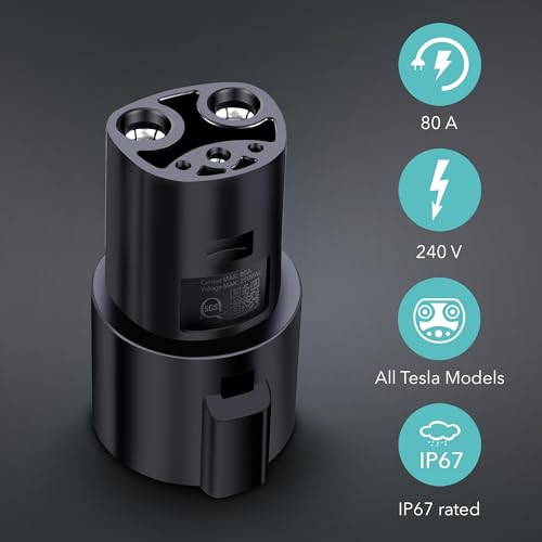 J1772 to Tesla Adapter 80 Amp (UL 2251)