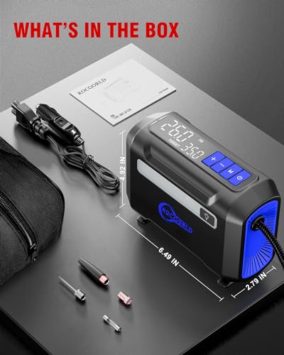 R8 Tire Inflator Portable Air Compressor (Blue)