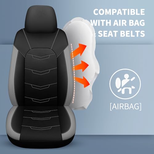 Car Seat Cover (N2 Black Gray / Full Set)