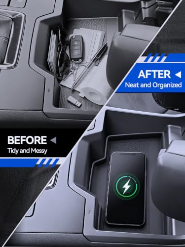 for CX5 Center Console Organizer & Wireless Charging Pad Mats 2026 Mazda CX5 Accessories Non (for 2026 Mazda CX-5)