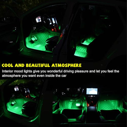 Car LED Strip Light (Green / 48 LED, USB Port)