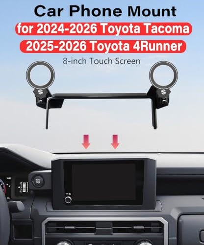 Car Phone Holder for Toyota Tacoma 2024 (for Tacoma 2024-2026/4Runner 2025-2026 (8" Screen))