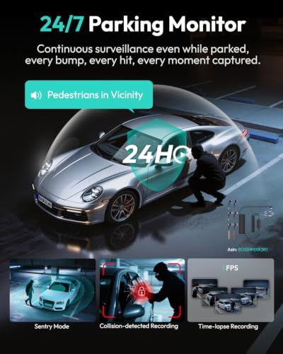 G980H 3CH】 4K 3 Channel 360° Dash Cam