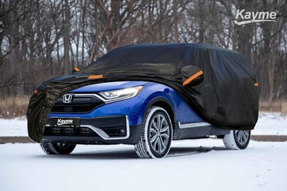 7 Layers Waterproof SUV Car Cover for Honda CRV CR (PE-Black / Custom Fit Honda CR-V)