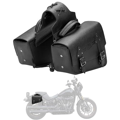 Motorcycle Saddlebags PU Leather Side Bags 12L (12L)