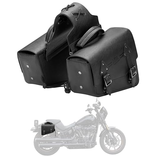 Motorcycle Saddlebags PU Leather Side Bags 12L (12L)