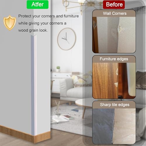 6 Pcs 49" Wall Corner Protector Trim (6pcs * White)
