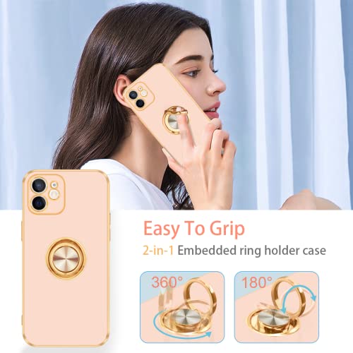 for iPhone 11 Case (For iPhone 11(6.1 inch,2019) / Rose Gold/Gold)