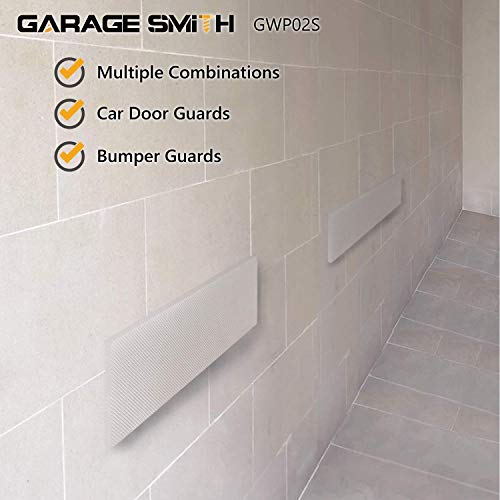 GWP02S Garage Wall Protector Car Door Protectors (White)