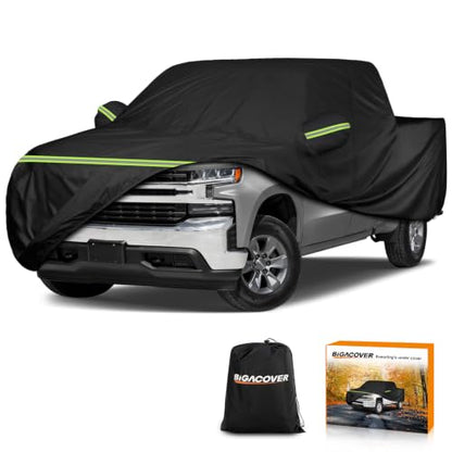 Car Cover for Chevy Silverado 1500 Crew Cab 6.6 ft Bed 2000 (Black / for Chevy Silverado 1500 Crew Cab 6.6ft 2000-2023)