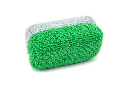 Mini [Saver Applicator Terry] Ceramic Coating Applicator Sponge (Green/Gray)