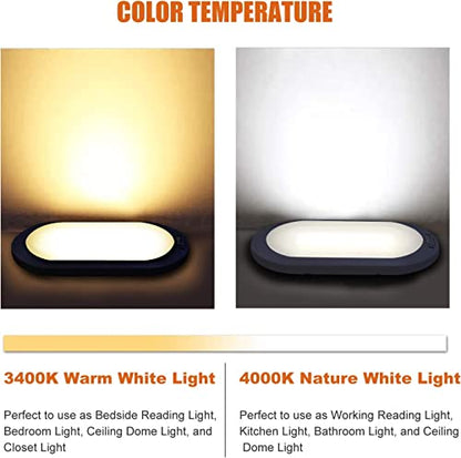 Dual Tone 12Volts Bright RV LED Interior Light with Switch (Dual-Tone: 3000K/4000K)